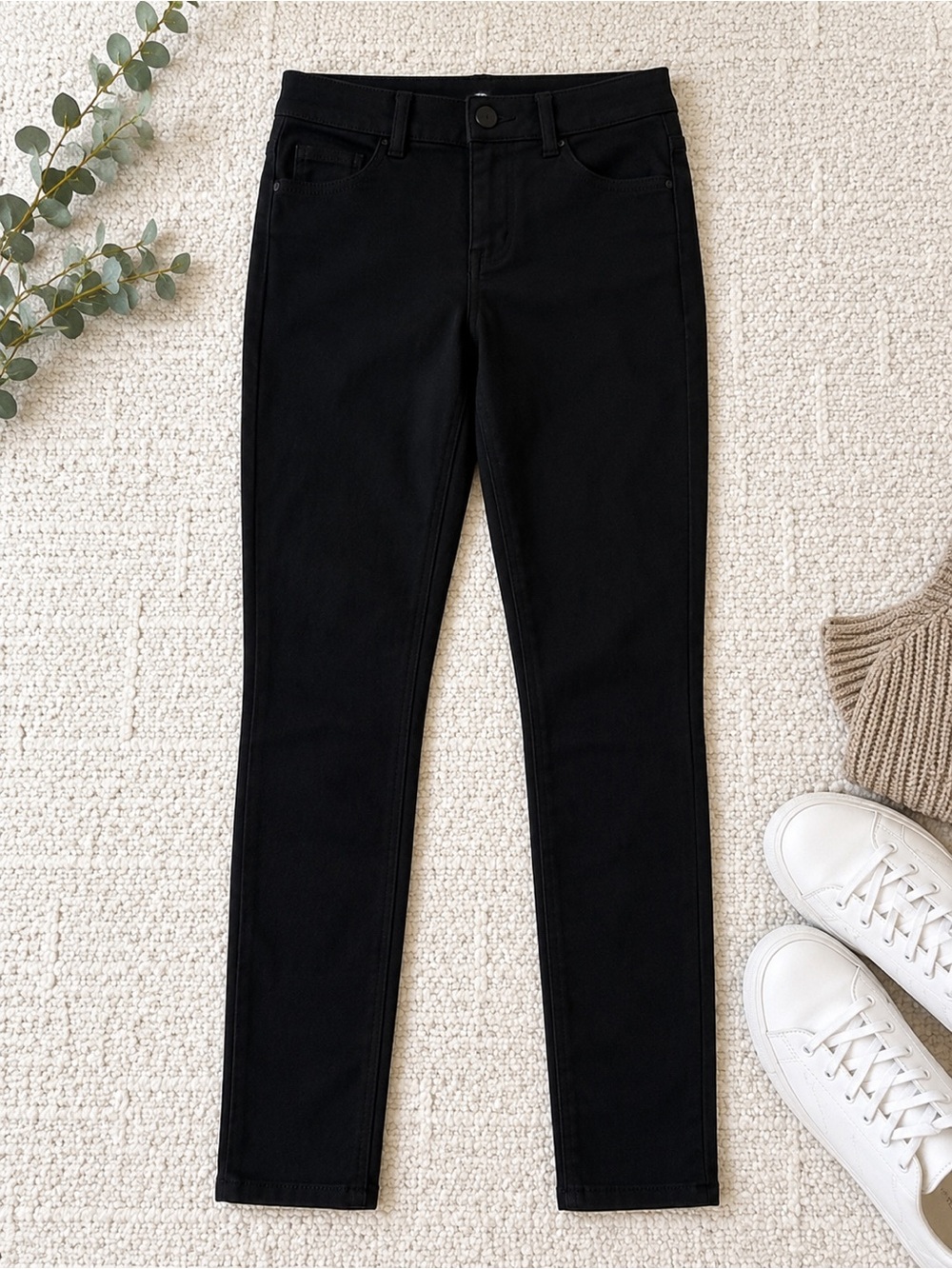 American Eagle Black Super Stretch Twill‎ Skinny Pants Size 0